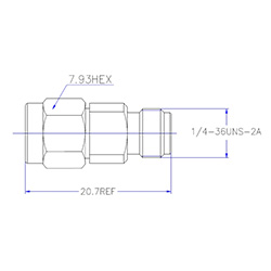 HS-3.5mmM To 3.5mmF Adapter (33G)